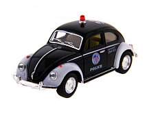 Машина Kinsmart  Volkswagen Classical Beetle (Police) инерция (1/12шт.) 1:32 б/к