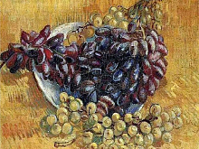 Картина по номерам 40х50 Натюрморт с виноградом ( 27 красок)