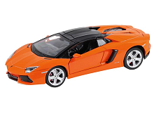 Машина "АВТОПАНОРАМА" Lamborghini Aventador Roadster, оранжевый, 1/24, в/к 24,5*12,5*10,5 см