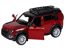 Машина "АВТОПАНОРАМА" 2020 Land Rover Defender 110, 1/43, красный, в/к 17,5*12,5*6,5 см