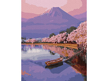 Картина по номерам 40х50 ОЗЕРО В ЯПОНИИ (24 цвета)