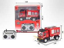 Р/У Пожарная машина малая  c бочкой для воды YP Toys 6164Q3, cдвигается стрела, свет, 2.4G 1/64 RTR