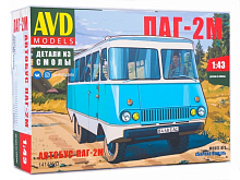 Сборная модель AVD Автобус ПАГ-2М, 1/43