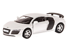Машина "АВТОПАНОРАМА" Audi R8 GT, белый металлик, 1/43, инерция, в/к 17,5*12,5*6,5 см