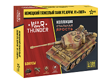 Сборная модель ZVEZDA Немецкий танк "Тигр" WT, 1/100