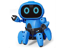 Робот-конструктор сенсорный ZYA-A2883,русская озвучка, подсветка, подвижные ноги, на батарейках