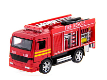 Машина Kinsmart Пожарная машина Rescue Fire Engine инерция (1/12шт.) б/к