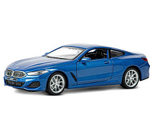 Машина "АВТОПАНОРАМА" BMW M850i Coupé, 1/35, синий, двери, свет, звук, инерция в/к 18*9*13,5 см