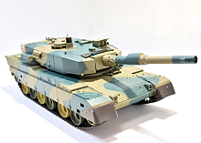 Радиоуправляемый танк Heng Long HL3808-01 1/24 TYPE 90, стреляет шариками, RTR