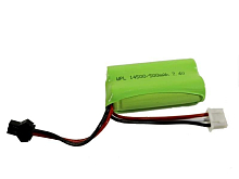 Аккумулятор Li-Ion 500mAh, 7.4V для автомоделей WPL B-14, B-24, C-14, C-24, B-16, B-36