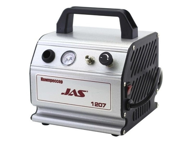 Компрессор JAS 1207, с регулятором давления, автоматика, ресивер 0,3 л ...