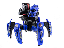 Р/У боевой робот-паук Space Warrior, лазер, диски, синий, Ni-Mh и З/У, 2.4G