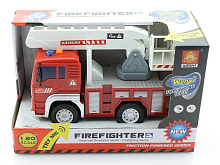 Машина инерционная WY551C Пожарная техника Аварийная свет/звук в/к