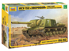 Сборная модель ZVEZDA Советский истребитель танков ИСУ-152 "Зверобой", 1/35