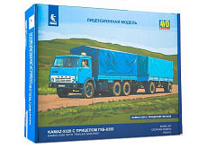 Сборная модель AVD КАМАЗ-5320 с прицепом ГКБ-8350, 1/43