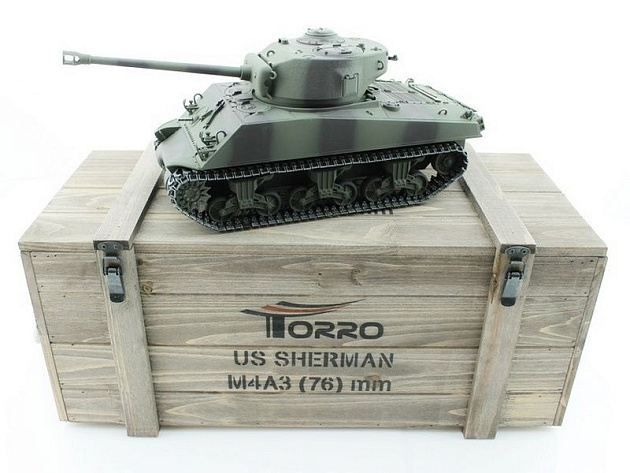 Torro 1/16 RC M4A3 Sherman grün BB+IR (Metallketten) ab 274,00
