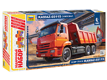 Сборная модель ZVEZDA KAMAZ-65115 самосвал, 1/35