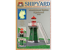 Сборная картонная модель Shipyard маяк Bunthauser Spitze Lighthouse (№54), 1/87