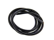 Провод AWG 10 (5,26кв.мм) силиконовый, многожильный, черный (1м/п)