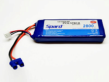 Аккумулятор Li-Po Spard 2800mAh, 7,4V, 15C, EC2