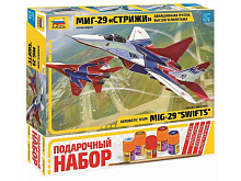 Сборная модель ZVEZDA Авиационная группа высшего пилотажа МиГ-29 "Стрижи", подарочный набор, 1/72