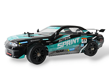 Радиоуправляемая машина для дрифта Remo Hobby RACING & DRIFT (черно-зеленая) 4WD 2.4G 1/14 RTR