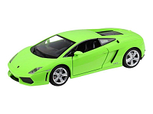 Машина "АВТОПАНОРАМА" Lamborghini Gallardo LP560-4, зеленый, 1/24, свет, звук, в/к 24,5*12,5*10,5см