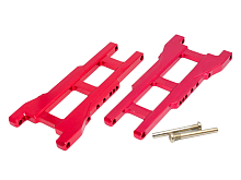 Рычаги передние алюминиевые (красные для Remo Hobby Mmax, EX3, 1/10