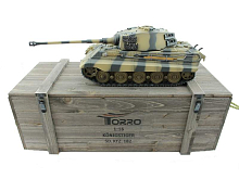 Радиоуправляемый танк Torro King Tiger, башня Henschel (Metal Edition) 1/16, ВВ-пушка V3.0 2.4G RTR
