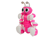 Р/У робот-муравей трансформируемый, звук, свет, танцы (розовый)