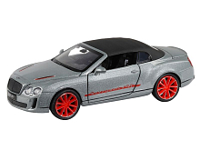 Машина "АВТОПАНОРАМА" Bentley Continental Supersports ISR, серебряный, 1/32, в/к 17,5*13,5*9 см