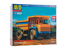 Сборная модель AVD Карьерный самосвал БЕЛАЗ-7547, 1/43