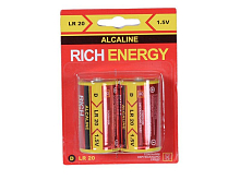 Батарейка Rich Energy D, LR20 Alkaline (1шт)
