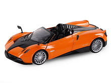 Машина "АВТОПАНОРАМА" Pagani Huayra Roadster, оранжевый, 1/24, свет, звук, в/к 24,5*12,5*10,5 см