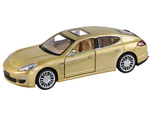 Машина "АВТОПАНОРАМА" Porsche Panamera S, золотой, 1/32, свет, звук, инерция, в/к 17,5*13,5*9 см