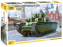 Сборная модель ZVEZDA Советский тяжёлый танк Т-35, 1/72