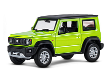 Машина "АВТОПАНОРАМА" Suzuki Jimny, 1/18, зеленый, свет, звук, в/к 24,5х12,5х10,5 см