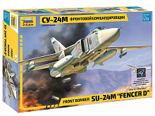 Сборная модель ZVEZDA Фронтовой бомбардировщик Су-24М, 1/72