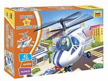 Сборная модель ZVEZDA Игрушка-конструктор: Полицейский вертолёт