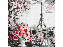 Картина по номерам 30х30 ПАРИЖ (13 цветов)
