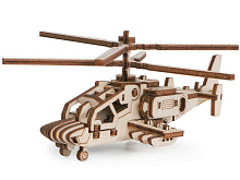 Деревянный конструктор Lemmo Вертолет "Акула", 42 детали