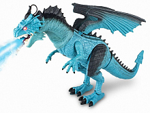 Радиоуправляемый синий дракон CS toys RS6158A, (дышит паром)