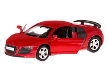 Машина "АВТОПАНОРАМА" Audi R8 GT, красный, 1/43, инерция, откр. двери, в/к 17,5*12,5*6,5 см
