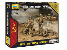 Сборная модель ZVEZDA Советские мотострелки, 1/72