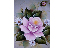 Картина мозаикой 15х20 ВИНТАЖНАЯ РОЗА (17 цветов)