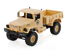 Радиоуправляемая машина WPL B-14R военный грузовик (песочный) 1/16 2.4G RTR