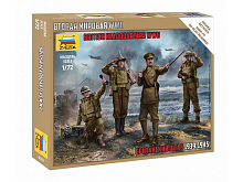 Сборные солдатики ZVEZDA Британский штаб, 1/72