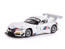 Машина "АВТОПАНОРАМА" BMW Z4 GT3, белый, 1/24, свет, звук, в/к 24,5*12,5*10,5 см