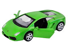 Машина "АВТОПАНОРАМА" Lamborghini Gallardo LP560-4, 1/43, зеленый, инерция, в/к 17,5*12,5*6,5 см