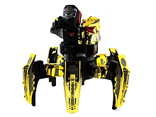 Р/У боевой робот-паук Space Warrior, лазер, диски, золотой, Ni-Mh и З/У, 2.4G